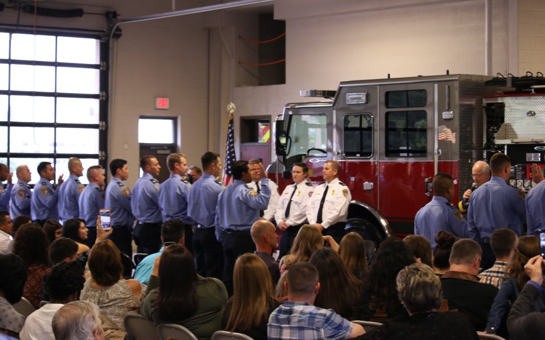 Largest Ever Spring Firefighter Class Receive Badges