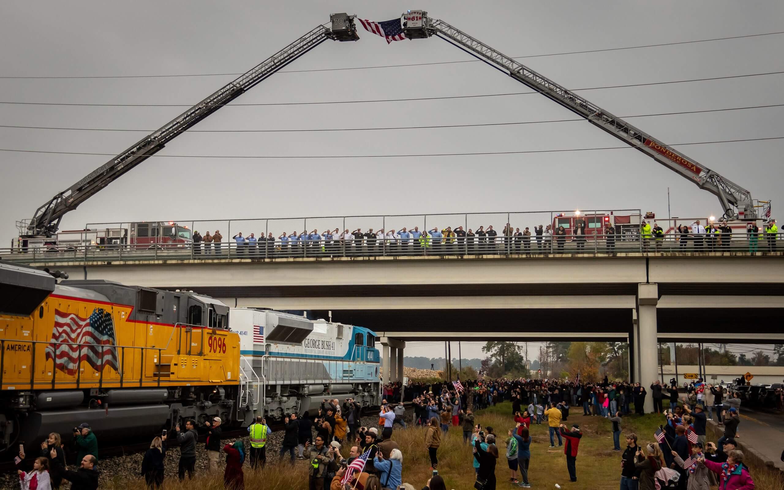 Spring Fire Department Honors President George H. W. Bush