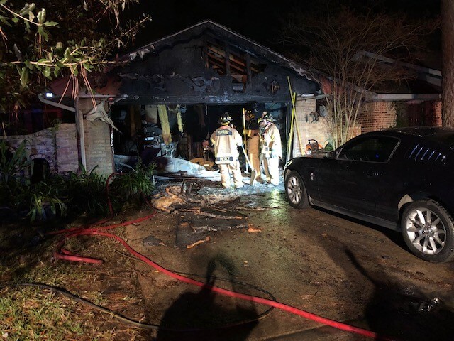 Fireworks Spark New Year’s Day Garage Fire