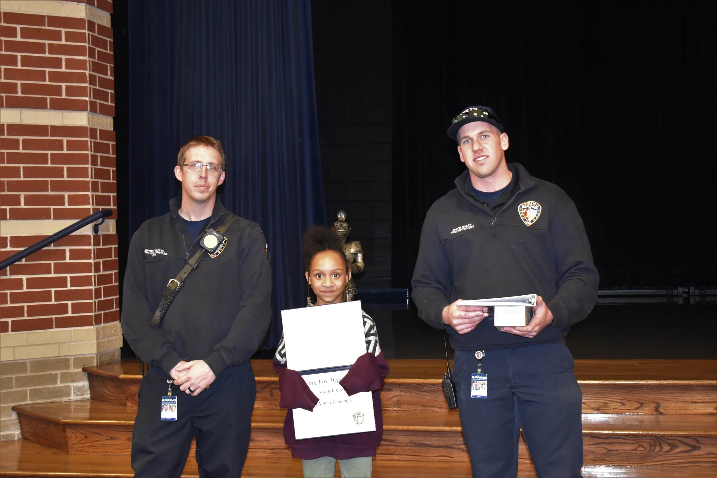 Winner of the Fire Prevention Coloring Contest