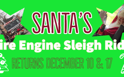 Santa’s Fire Engine Sleigh Ride is BACK!