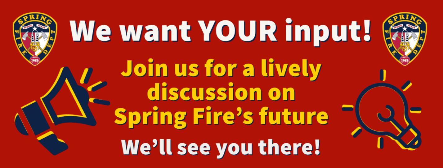 We want your input! Join us for a lively discussion on Spring Fire's future.